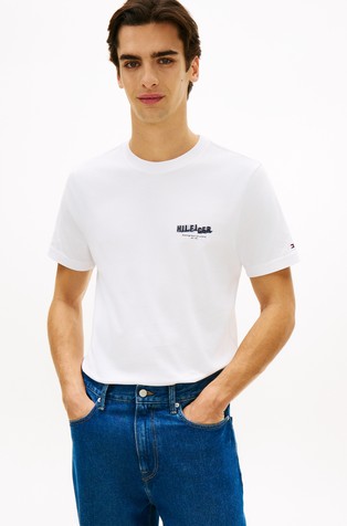 Cotton T-shirt with Back Print