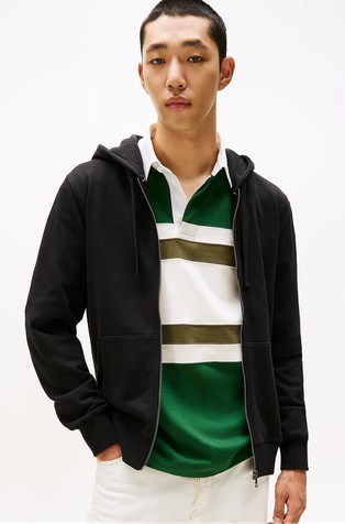 Pamučni pulover s kapuljačom i frotirnom unutrašnjošću