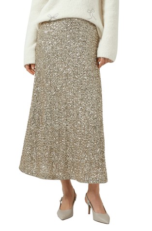 Duga suknja sa šljokicama