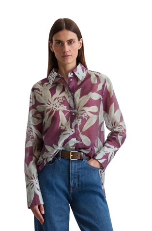 Print blouse in Tencel™ Lyocell-blend