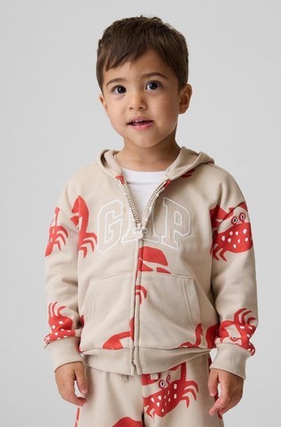 babyGap Relaxed Logo French Terry Zip Hoodie