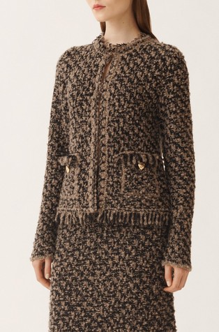 Sako od tvida sa šljokicama