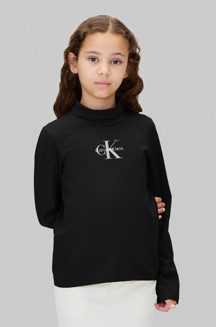 Slim fit logo dolčevita dugih rukava