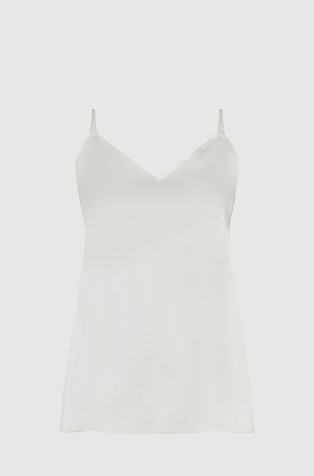 Monochrome satenski top od mješavine sa svilom