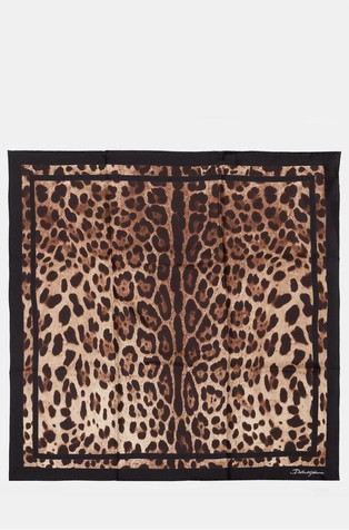 Svilena marama s leopard uzorkom