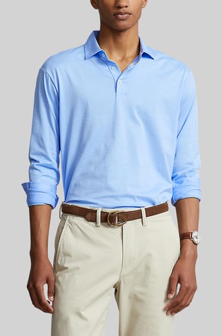 Classic Fit Lisle polo majica dugih rukava
