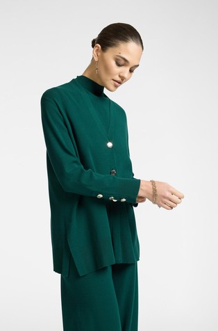 Kardigan s metalnim gumbima