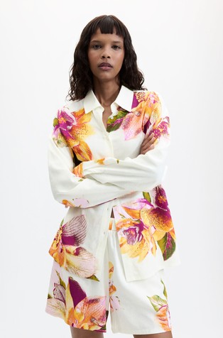 Printed floral shirt