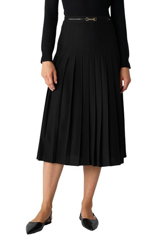 Plisirana suknja s remenom