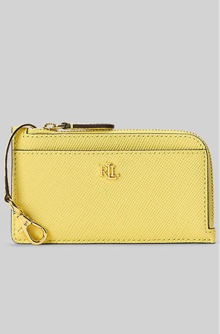 Leather L-zip Card Case