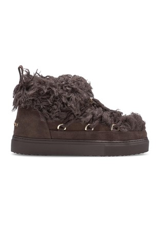Teddy Flower Suede Booties