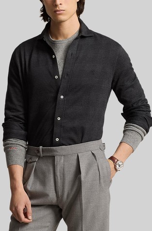 Karirana košulja od žakard jersey tkanine