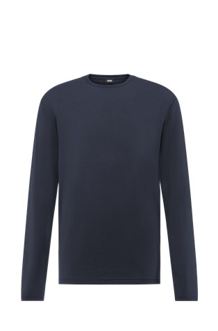 Majica dugih rukava od rastezljive mješavine pamuka i viskoze