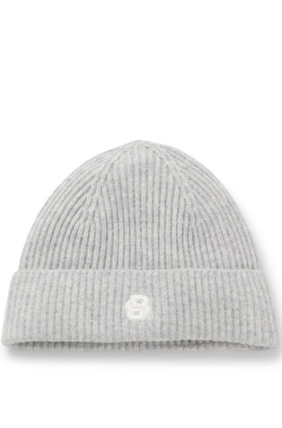 Pletena kapa od vune i kašmira s dvostrukim monogramom B