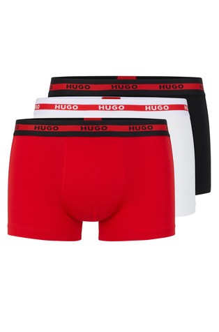 Paket od 3 para pamučnih bokserica s logo obrubom