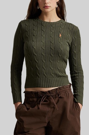 Strukturirano pleten pamučni pulover