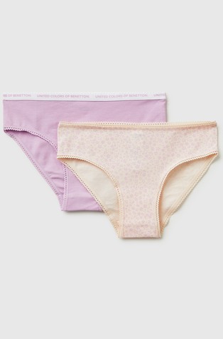 Two underwear in stretch cotton
