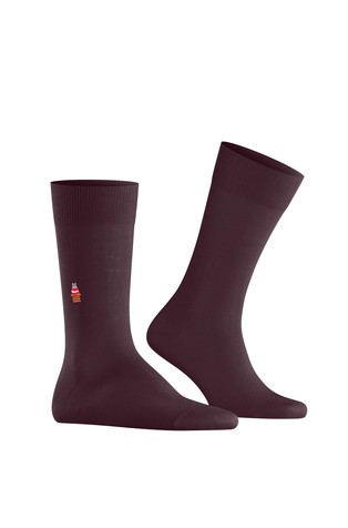 Brit Style socks with embroidery motif