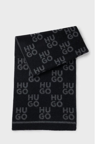 Šal od mješavine vune s logo uzorkom