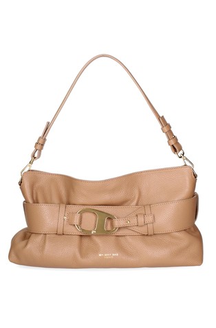 Leather shoulder bag