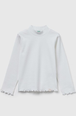 Slim fit pamučna majica dugih rukava