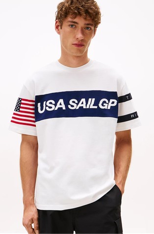 Tommy x U.S. Sail GP Team relaxed fit majica kratkih rukava