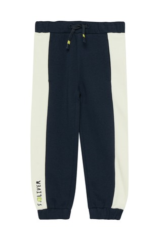 Relaxed fit jogging trousers with contrast inserts
