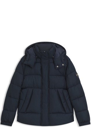 Vodoodbojna prošivena jakna s logo našivkom