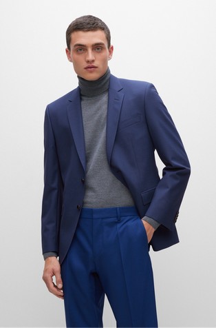 Slim fit sako od djevičanske vune