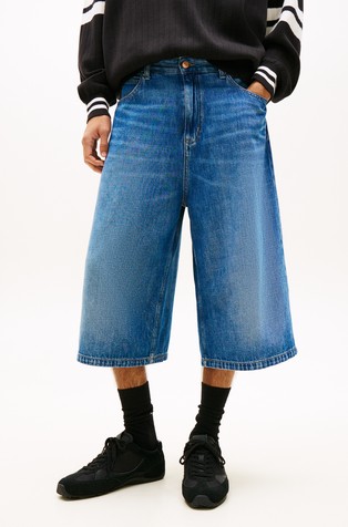 Theo Baggy Denim Bermudas