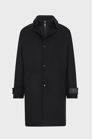 Kaput od mješavine vune s jednorednim kopčanjem