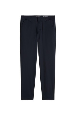 Slim fit chino hlače od rastezljivog pamučnog popelina