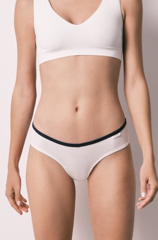 Stretch cotton Brazilian panty