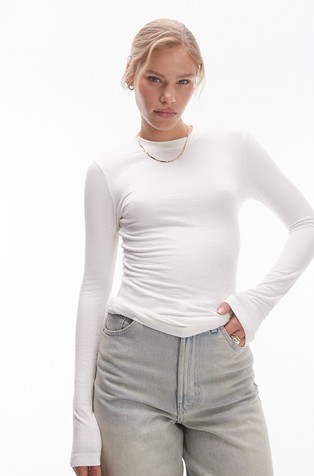 TSPREMIUM stretch viscose long-sleeved tee