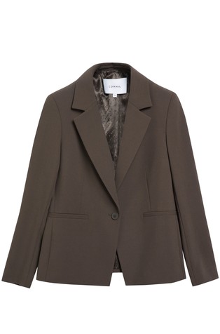 Regular fit blazer made of a viscose blend