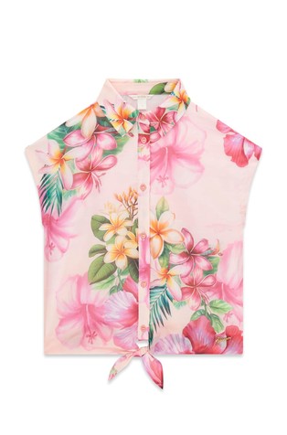 Košulja bez rukava s cvjetnim uzorkom