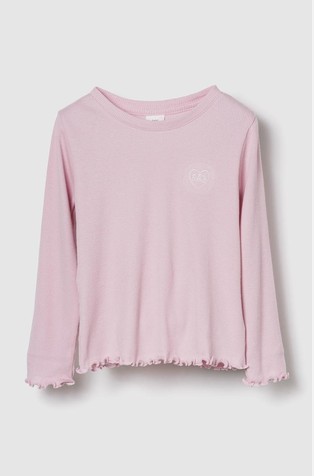 Rebrasta majica dugih rukava za djecu djevojčice