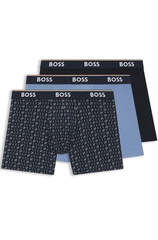 Three-pack of boxer briefs in stretch cotton