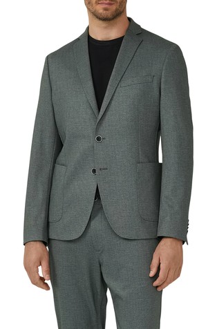 S.o jogg slim fit sako od interlock jersey tkanine s mikrouzorkom