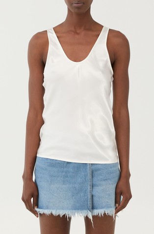 Satenska majica s naramenicama