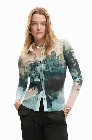 Slim textured shirt