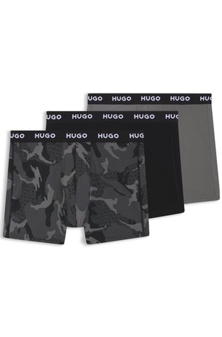 Paket od 3 para bokserica od rastezljivog pamuka s logo obrubom