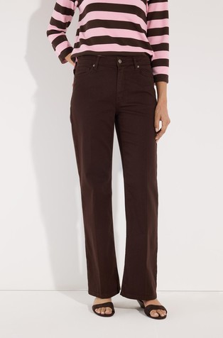 Straight fit pants in stretch cotton