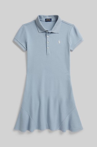 Haljina kratkih rukava s polo ovratnikom