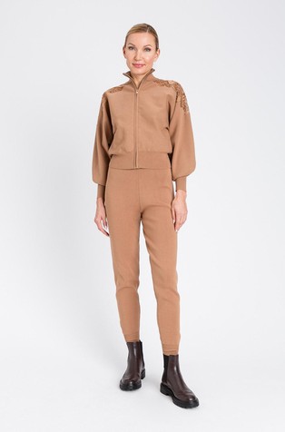 Kardigan od mješavine viskoze s vezovima