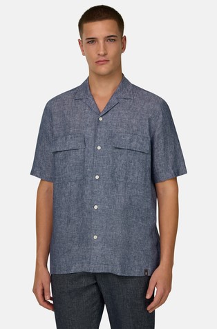 Košulja kratkih rukava od mješavine lana i pamuka