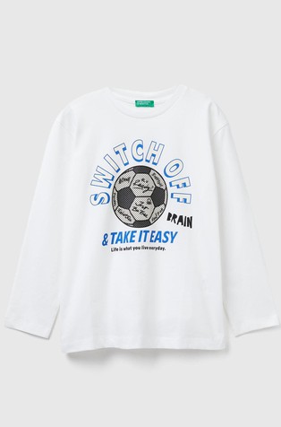 Pamučna majica dugih rukava s otiskom