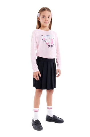 Plisirana suknja od mješavine viskoze