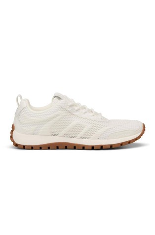 Leather and mesh sneakers