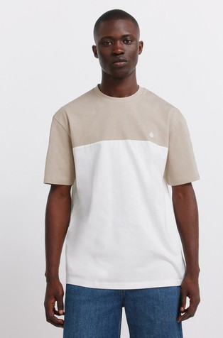 Pamučna majica s raznobojnim blokovima